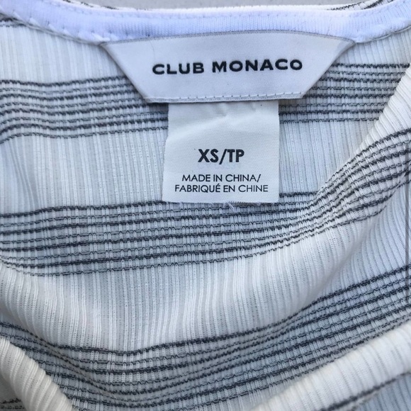 CLUB MONCAO JADYN KIMONO TOP BLOUSE BOW STRIPE CREAM IVORY OFF-WHITE BLACK XS - Picture 7 of 9